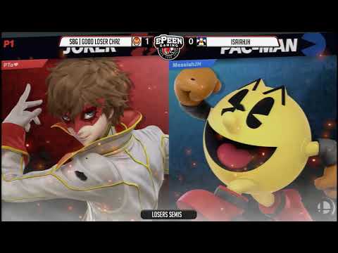 Smash @ TTH - SBG | Good Loser Chaz (Joker) Vs. IsaiahJH (Pac Man) -  Smash Ultimate (Losers Semis)