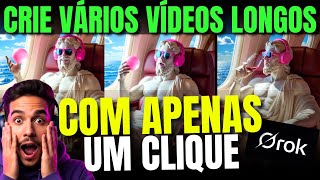 Essa é a Maneira MAIS FÁCIL de Criar VÍDEOS LONGOS com o GROK (Quase Ninguém Sabe!)
