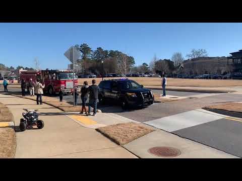 Santa visits Milton aboard Fire Engine 43