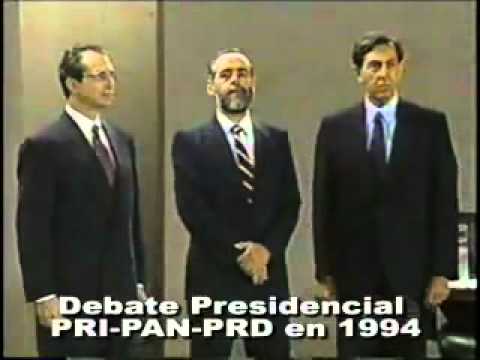 01  Debate Presidencial en 1994 entre los candidatos del PAN PRI y PRD