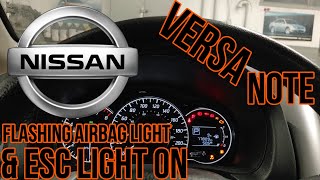 Nissan Versa Note Flashing Airbag Light(B00A0)