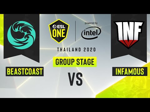 Dota2 - beastcoast vs. Infamous - Game 3 - ESL One Thailand 2020 - Group Stage - AM
