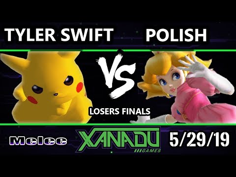 S@X 304 SSBM - Tyler Swift (Pikachu) Vs. Polish (Peach) - Smash Melee Losers Finals