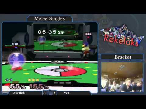 [Røkelaks] Melee Singles LQFs - WIDL (Peach) vs Askeflink (Falco)