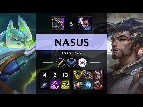 Nasus Mid vs Yasuo - KR Diamond Patch 25.12