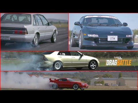The struggle for traction is real! The two wheel drive contenders at Drag Battle 2019