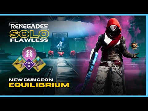 Wolfsbane & Fortune's Favor Hunter - Solo Flawless NEW Dungeon "Equilibrium" - Destiny 2 Renegades