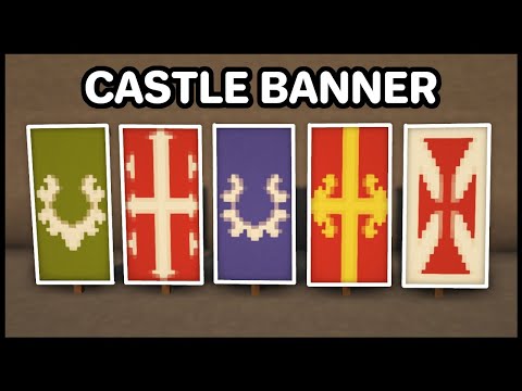 TinyCraft - Minecraft: 5 Banner Designs For Village & Castle