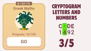 Cryptogram Greek myths Event Solution chapter 3/5