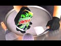 ASMR Mountain DEW Ice Cream Rolls Oddly Satisfying Video Mountain Dew Citrus Blast Food Art
