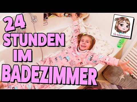 LOCKED IN THE BATHROOM FOR 24 HOURS 🛀 Bathroom challenge with Bibi & Tina ✨ HEX HEX