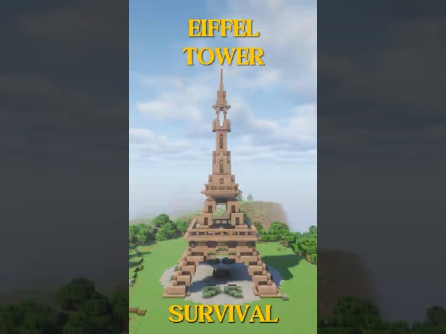 SURVIVAL EIFFEL TOWER - FREE DOWNLOAD Minecraft Map
