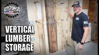 A Better Way To Store Lumber? Vertical Lumber Rack