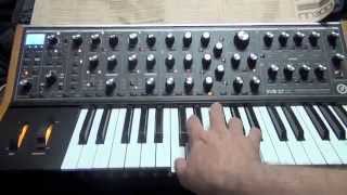 MOOG SUB 37 synth 1st UK user review/demo by MARK JENKINS