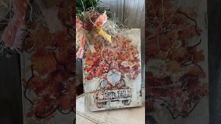 🍂🍁 Fall Forest Gnomes Whimsical Shelf Sitter using Transfers from Essential Stencil
