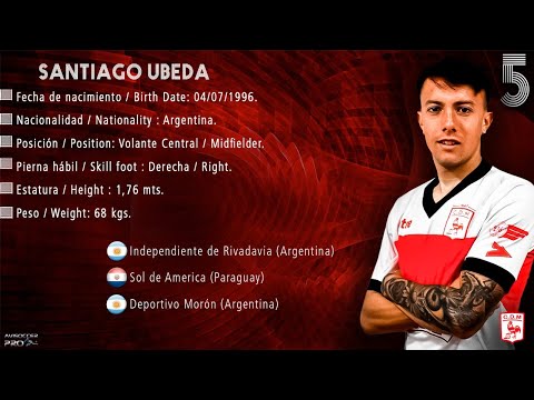 Santiago Ubeda #5 // Mediocampista - Midfielder // Deportivo Moron 2022