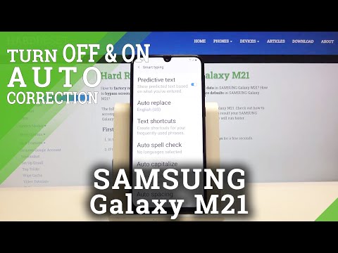 How to Enter Auto Correction Options in SAMSUNG Galaxy M21 – Find Correction