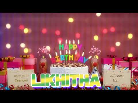 LIKHITHA Happy Birthday Song with Names 🌟 Happy Birthday to You