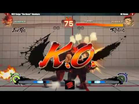 [TGS2014] USF4 Daigo Umehara (Evil Ryu) vs. Nemo (Rolento) [FT5]