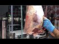 Red Beef Slot Amazing Meat Cutting Fresh Cow Meat In Saudiarabia Amazing Cow Meat Cutting Skills