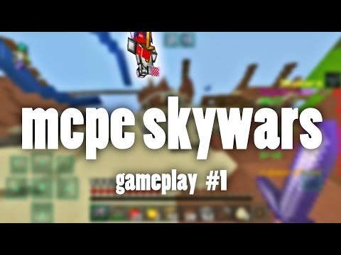 mcpe skywars gameplay #1 | CubeCraft Games