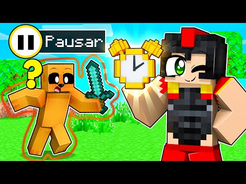 Hago TRAMPAS en el Escondite con los Compas ⌛😂 Puedo PAUSAR el TIEMPO en MINECRAFT ⏰