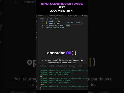 Operadores Bitwise em javascript #webdeveloper #javascript #backend #frontend