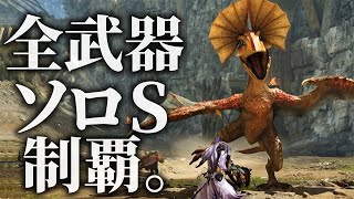 チャレンジクエストで全武器ソロSを獲るまで終わらない【モンハンワイルズ】