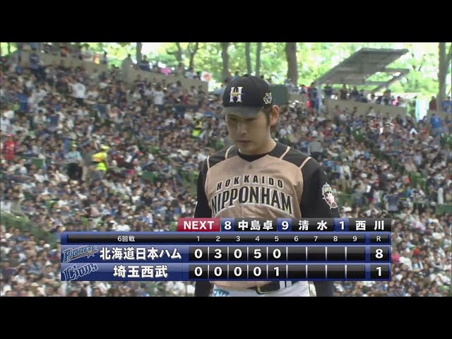 【5回裏】今季最長イニング!! ファイターズ・加藤が先発として5回1失点!! 2019/5/3 L-F