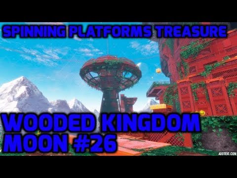 Super Mario Odyssey - Wooded Kingdom Moon #26 - Spinning Platforms Treasure