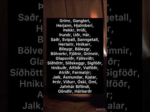 GRIMNISMAL - Odin’s names from Grimnismal combined with shamanic drumming….