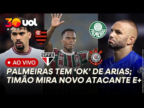PALMEIRAS SEM WEVERTON, MAS COM ARIAS? FLAMENGO OTIMISTA POR PAQUETÁ; CORINTHIANS MIRA ATACANTE E+