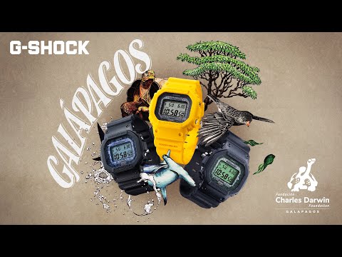 Casio G-Shock GW-B5600CD-1A3DR Charles Darwin Foundation For Galapagos Themed Black Resin Band-1
