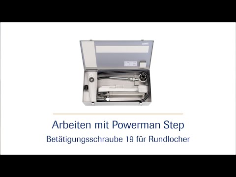 Fußbetätigte Hydraulik-Stanzpumpe Powerman Step -  Betätigungsschraube 19 HD | häwa