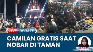 Pemda Balangan Fasilitasi Nobar Bola di Taman Sanggam Paringin, Sediakan Camilan Gratis