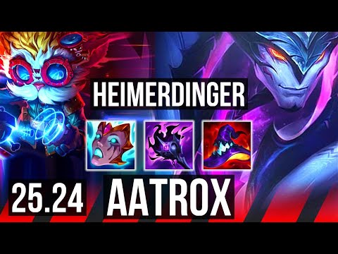 HEIMERDINGER vs AATROX (TOP) | EUW Master | 25.24