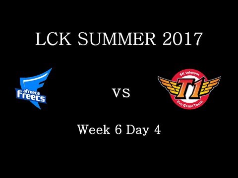 SKT lose again - AFS vs SKT LCK SUMMER 2017 W6D4 Highlights Game 2