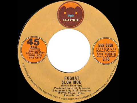 1976 HITS ARCHIVE: Slow Ride - Foghat (stereo 45 single version)