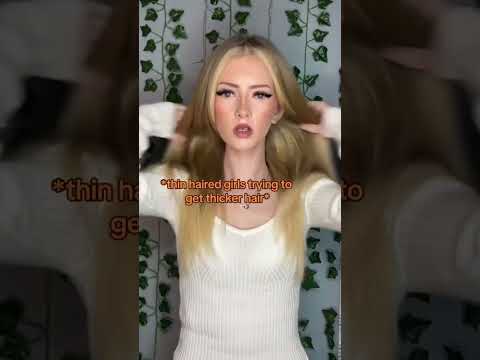 POV : thin hair girlies wanting thicker hair vs thick hair girlies wanting thinner hair… #insecure