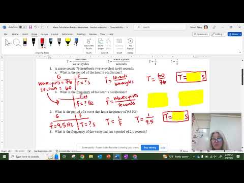 Wave Worksheet 1 Answer Key