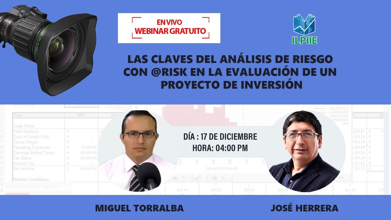 Webinar: Las Claves de Análisis de Riesgo con @Risk en la Evaluación de un Proyecto de Inversión