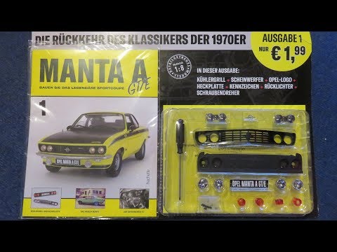 Hachette Opel Manta A GT/E Part 1 - Vorstellung und erste Bauteile