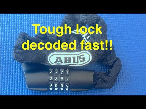(Picking 88) ABUS Tresor Chain Catena Combination 1385 bike lock (revisited)