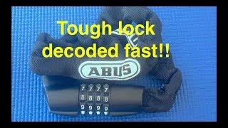 (Picking 88) ABUS Tresor Chain Catena Combination 1385 bike lock (revisited)