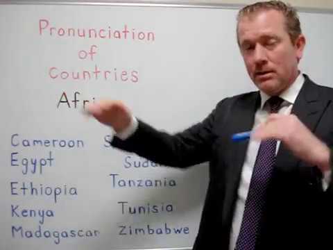 How to pronounce African countries in English [ ForB English Lesson ]