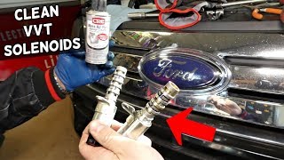 HOW TO CLEAN FORD VVT SOLENOID FORD EDGE FLEX TAURUS FUSION FOCUS EXPLORER
