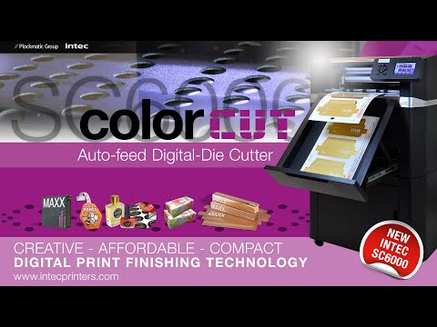 SC6000 Digital-die cutter/creaser - Main Demonstration