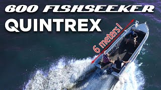 Quintrex Fishseeker 600 + Yamaha F90hp Tiller Steer on water review