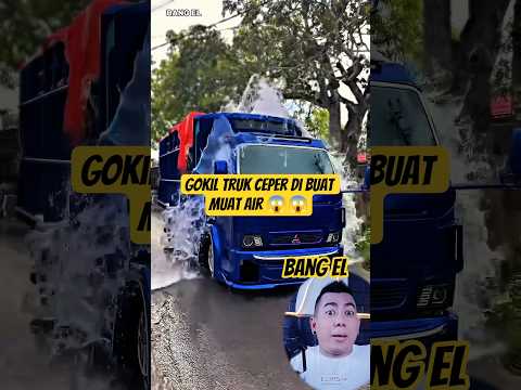 Gokil Truk modifikasi ceper muatan air sampai tumpah2 #shorts #reactionvideo #react #eldanboy