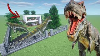 How To Live Inside a T-Rex Farm in Minecraft PE